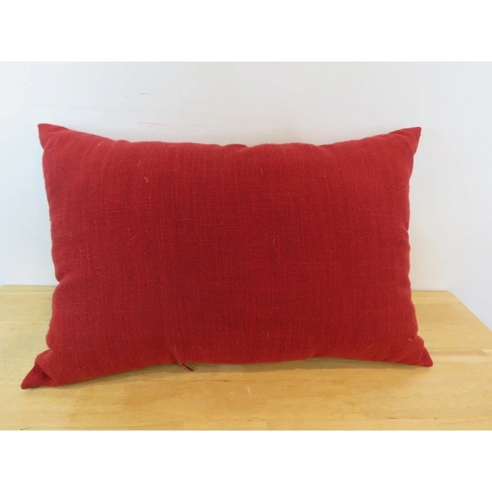 Pawty In The USA Patriotic Fourth of July Dog Lumbar Throw Pillow Navy Red